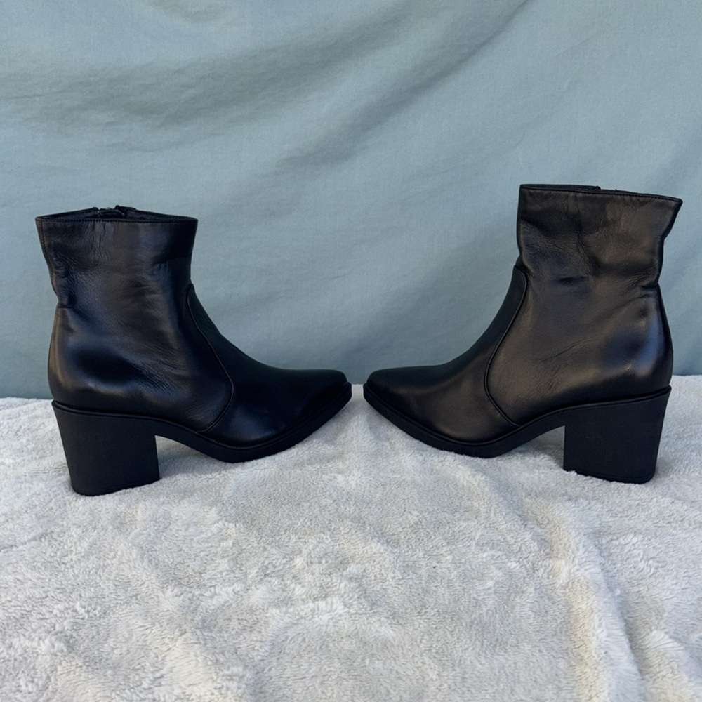 Aquatalia Black Ankle Boots - Picture 3 of 11